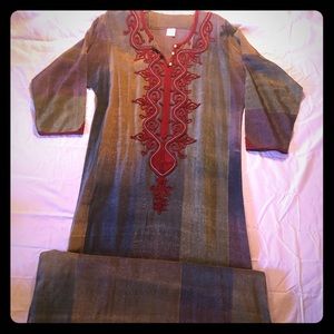 Egyptian dress in fall colors